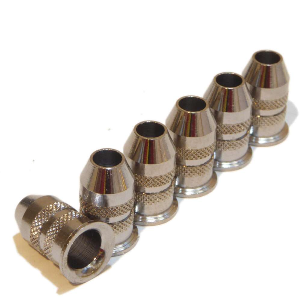 6x Electric Guitar Body String Ferrules – 6.5mm For Telecaster & Strat – Choose Your Color