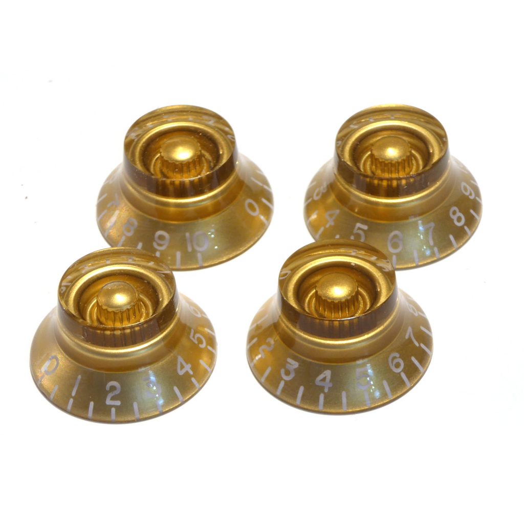 Gold Control Knobs Bell Shaped