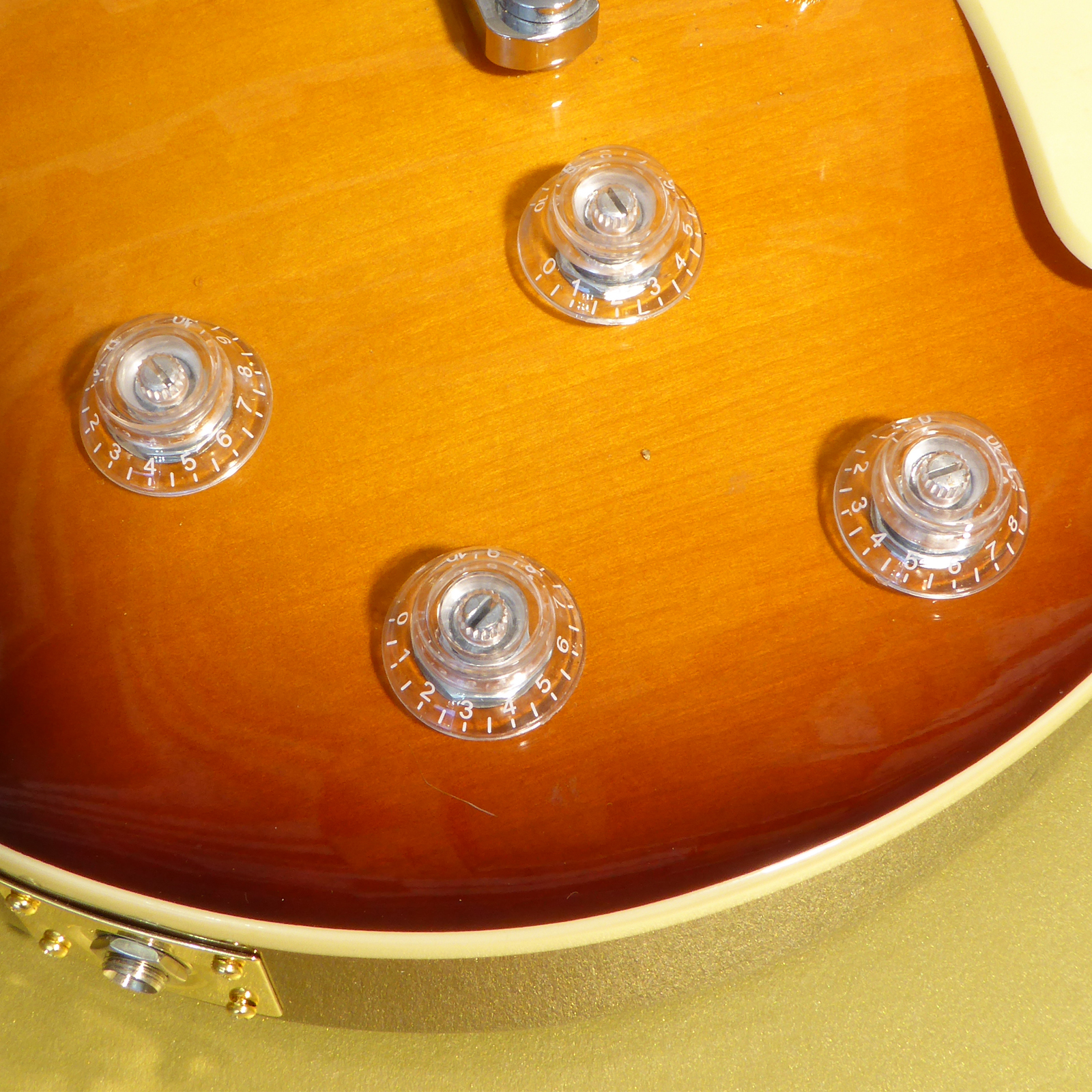 Bell Shaped Transparent / Clear Guitar Control Knobs