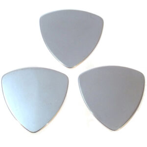 3x Stainless Triangle Picks