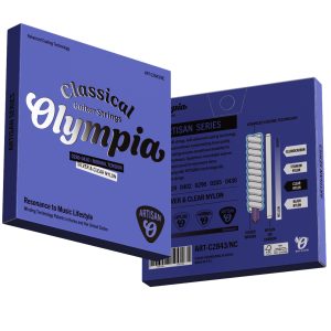 Olympia Classical Guitar Strings – Silver & Clear Nylon – Normal Tension – Artisan Series