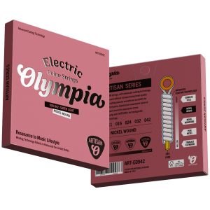 Olympia ART-E0942 Electric Guitar Strings – Artisan Series Packaging