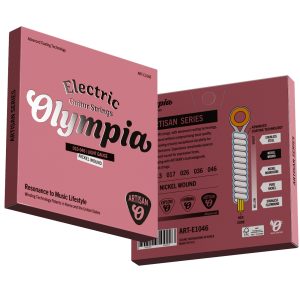 Olympia ART-E1046 Electric Guitar Strings – Artisan Series Packaging
