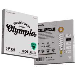 Olympia IN-B45100 bass guitar strings 45-100 nickel wound long scale, Initiative series packaging