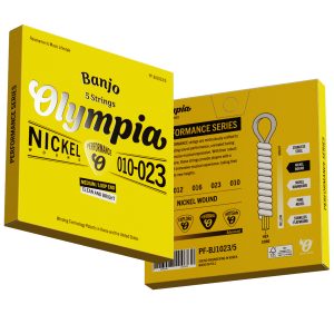 Olympia PF-BJ1023/5 Banjo Strings – 5 String Nickel Wound Loop End