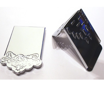Mandolin Tailpiece engraved  in Chrome, Black or Gold